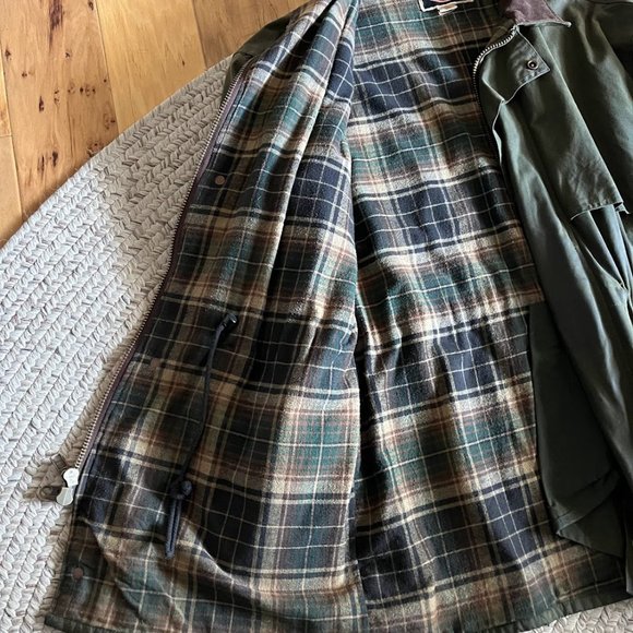 The Australian Outback Collection Flannel Lined Oilskin Jacket - Picture 4 of 5